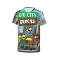 thumbnail image 5 of Big City Greens Funny 3D Printed Graphic Tee, Lightweight T-Shirts for Boys Girls, Novelty Crew Neck Short Sleeve Tops for Kids, 5 of 8