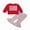 Red, variant on Wassery Toddler Girls Christmas Outfits Clothes 12M 18M 2T 3T 4T 5T Kids Girls Letter Print Long Sleeve Sweatshirt and Cane Print Flare Pants Set  2Pcs Little Girls Christmas Clothing Set