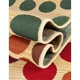thumbnail image 5 of Unique Loom Outdoor Modern Collection Area Rug - Spark (5' 3" x 8' Oval Beige/Burgundy), 5 of 8
