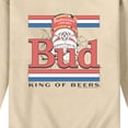 thumbnail image 2 of Budweiser - Bud Vintage Stripes Graphic Fleece Sweatshirt, 2 of 4
