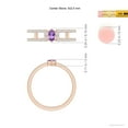 thumbnail image 4 of ANGARA Natural Marquise Amethyst Parallel Split Shank Ring with Accents in 14K Rose Gold for Women (Size-5x2.5mm) | February Birthstone, Anniversary, Jewelry Gift for Women | Natural Amethyst Ring, 4 of 8