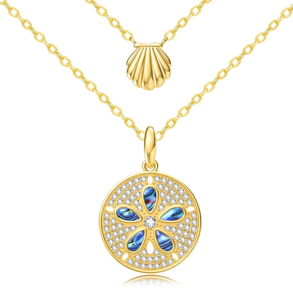 Abalone Shell Sand Dollar Necklace