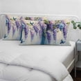 thumbnail image 4 of Purple Lavender King Pillow Covers, Butterfly Flower Abstract Brush Artwork Soft Throw Pillow Cases with Invisible Zipper, Decorative Pillowcase Pillows Protectors for Sofa Bed Couch 20"x36", 4 of 9