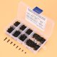 thumbnail image 5 of Tornillos autorroscantes, 400 piezas de acero inoxidable negro M2 / M2.6 Tornillos autorroscantes de cabeza de cubeta transversal Juego de surtido Amonsee NO, 5 of 6