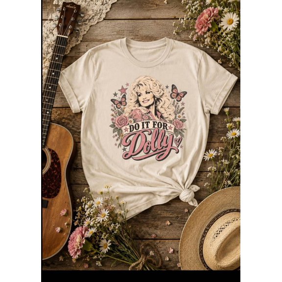 Dolly Roses and Guitar Vintage Country T-Shirt