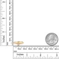 thumbnail image 4 of Gem Stone King 10K Yellow and White Gold Oval Peach Morganite and White Lab Grown Diamond Engagement Ring for Women (0.68 Cttw, Gemstone October Birthstone, Available in Size 5, 6, 7, 8, 9), 4 of 4