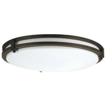 Lithonia Lighting FMSATL 13 14840 BZA M4 LED Saturn Flushmount Ceiling Light Fixture for Kitchen | Hallway | Bedroom, Dimmable, 4000K, Antique Bronze CA2