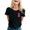 A109 Black, variant on Yuncity Womens Shirts Featuring Cancer Awareness Tshirt Loose Fit Comfortable Casual Design Tops Pink Ribbon Graphic Print Tee Size L Black