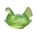 thumbnail image 2 of Sokhug Glass Chicken Candy Tray With Lid 7.5 Inch Cute Hen Shaped Bowl For Kitchen Counter Party Snack Candy Storage Home Decor, 2 of 7