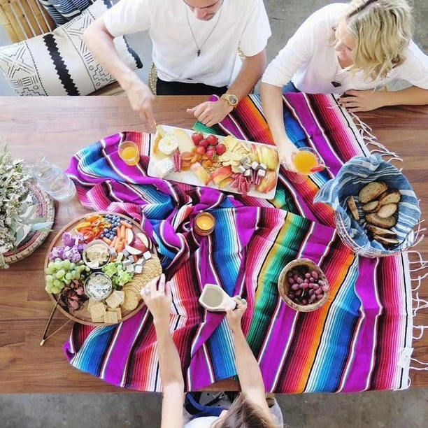 Mexican picnic blanket top