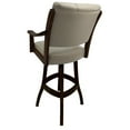thumbnail image 2 of Casa Counter 26" Solid Wood Bar Stool - Ocean Beige Vinyl - Roasted Brown, 2 of 2