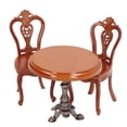 thumbnail image 1 of Silla de Mesa de Comedor de Casa de Muñecas, Accesorios de Muebles de Casa de Muñecas en Miniatura nostálgico 1/12 Aleació de Abedul para bricolaje, 1 of 1