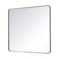 thumbnail image 6 of Soft corner metal rectangular mirror 36x40 inch in Brass, 6 of 9