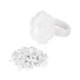 thumbnail image 3 of 100 Pcs Anneaux de Colle Jetables, Anneaux de Colle pour Fleurs, Tasses de Colle pour Extensions de Cils, 3 of 8