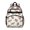 Saint Bernard and, variant on Saint Bernard and Roses White Pattern Backpack for School, Cute School Bag with Adjustable Shoulder Straps and Padded Back, 15.25"x11.5"x5.25"