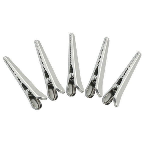 WORGEOUS  5 Pcs Bracket Hanger Stainless Steel Alligator Clip