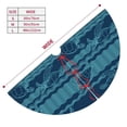 thumbnail image 3 of KLL 30" Christmas Tree Skirt Turtles and Waves Xmas Tree Skirts Mat for New Year Xmas Holiday Party Indoor Outdoor Home Decoration, 3 of 7