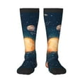 thumbnail image 2 of Lsque Solar System And Planets Printed Crew Socks Men's Women's LightWeight Thin Casual Calf Socks ,Knee High Socks,Cotton Socks, 2 of 9