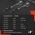 thumbnail image 2 of A-Premium 2 x Front Inner Tie Rod Ends, Compatible with Lexus IS250 2014-2015, IS300 2016-2023, IS350 2014-2019, 2 of 5