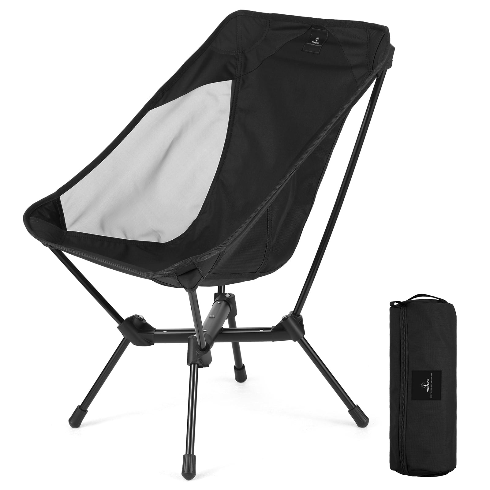 TOMSHOO Ultralight Folding Camping Chair with Adjustable Height