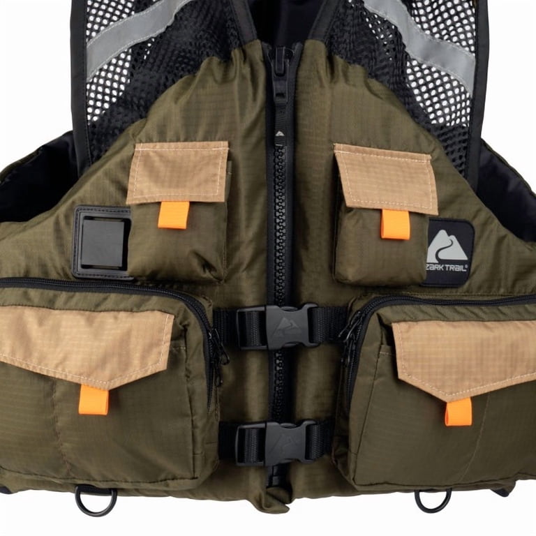 Ozark Trail Adult Unisex Fishing Vest with Quick-Release Fasteners