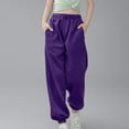 thumbnail image 6 of Girls Casual Solid Sweatpants, Drawstring Jogger Pants, Everyday Athletic Trousers for Medium and Large Girls, 6 of 6