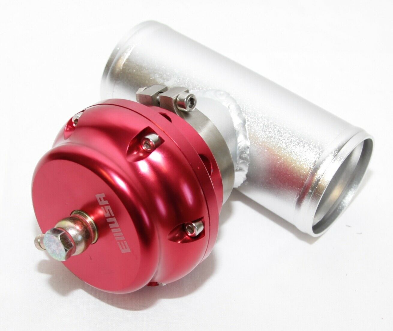 RED Emusa 50MM Turbo blow off valve BOV V Band + 2.5" Adapter RED Emusa