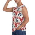 thumbnail image 3 of Bingfone Roosters Pattern Men's Tank Tops Workout Sleeveless Tee Shirts Running Beach Tanks for Men-Small, 3 of 8