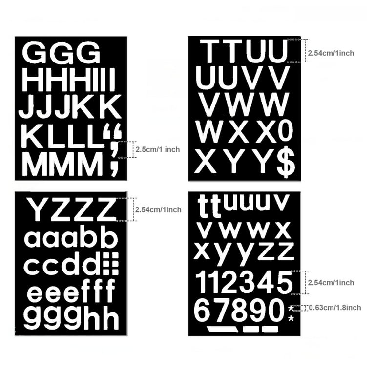 Buy 1 Sheet of Number Sticker Adhesive Numbers Decals Number