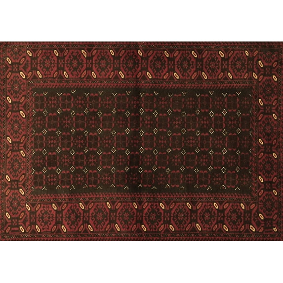 Ahgly Company Indoor Rectangle Persian Brown Traditional Area Rugs, 8' x 10'