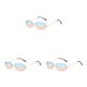 thumbnail image 5 of Qarigey Gafas de sol protectoras rectangulares, gafas de PC no deformables resistentes a impactos, gafas de sol para mujer, azul y rosa Type1 NO1, 5 of 6