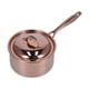 thumbnail image 5 of Cacerola de acero inoxidable 304 antideslizante multiusos para espesar leche con tapa para cocina, color oro rosa, 5 of 14
