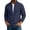 Dark Blue, variant on Men Long Sleeve Full Zip Stand Collar Polar Fleece Jacket Ribbed Cuff Hem Dual Side Hand Pockets Oversized Soft Windproof Transitional Outdoor Sweatshirt Black M