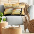 thumbnail image 5 of Ambesonne Nature Throw Pillow Cover 2 Pack, with a Bird Cage, 16", Marigold Black, 5 of 5
