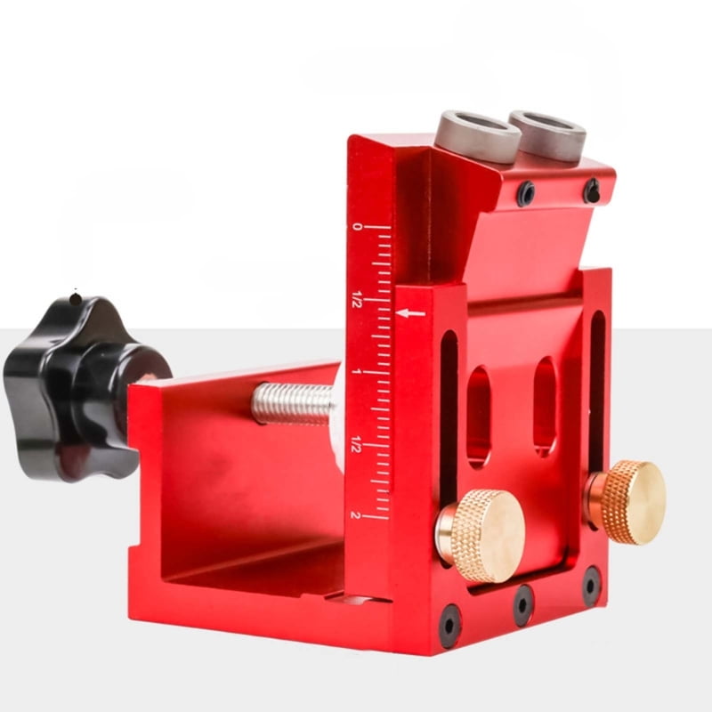 Pocket Hole Jig Set Angled Drill Guide 9.5mm Step Drill Hole Punchers Tool