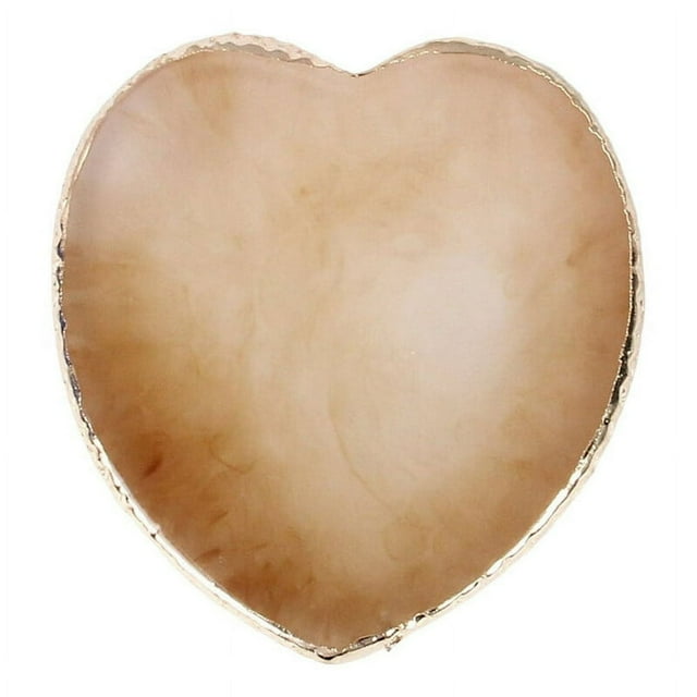 Manicure Palette Smooth Surface Golden Rim Edge Good Firmness DIY Japanese Style Heart-shaped Nail Display Board Female Supply