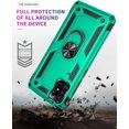 thumbnail image 5 of Compatible with Galaxy A51 5G Case,[Not Fit Galaxy A51 4G Version] [Military Grade] Ring Car Mount Kickstand Hybrid Hard PC Soft TPU Shockproof Protective Case for Samsung Galaxy A51 5G (Teal), 5 of 7