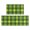 Yellow and Blue Checkered Pattern, variant on Colorful Starry Sky and Universe Anti Fatigue Kitchen Rugs Set Of 2, Non Slip Washable Decorative Floor Mats for Kitchen Sink Laundry, 17"x30" and 17"x47"