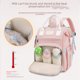 thumbnail image 3 of Bolso para madre y bebé, multifuncional, moderno, informal, impermeable, bolso para mamá, para caminar al aire libre, mochila de gran capacidad para bebé, 3 of 6