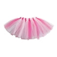 thumbnail image 3 of SonxaHe Little Girl Skirts Rainbow Color Block High Waist Tutu Skirts Kids Stylish Holiday Party Ballet Dance Skirt Pink,Size 2-8 Y, 3 of 3
