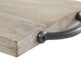 thumbnail image 5 of DecMode 27" x 10" Cream Mango Wood  Tray with Black Metal Handles, 1-Piece, 5 of 12