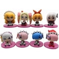 thumbnail image 1 of New Rem Figure, 8pc Q Version Eight Pieces Pink Base Rem Action Figure 10cm/3.9inch PVC Anime Character Statue Model Desktop Ornament Gifts, 1 of 9
