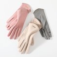 thumbnail image 2 of Guantes cálidos para damas de otoño e invierno, además de terciopelo acolchado, cálidos para conducir al aire libre, ciclismo, pantalla táctil, guantes de terciopelo de invierno, 2 of 6