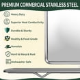 thumbnail image 5 of Baking Sheet with Wire Rack Set [2 Quarter Sheet Pans + 2 Wire Racks ], Stainless Steel Cookie Sheets for Baking with Baking Rack, Non Toxic & Heavy Duty & Easy Clean, Size 12 x 10 x 1 Inch, 5 of 5