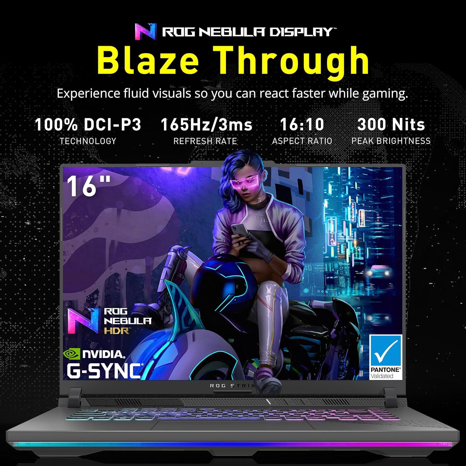 ASUS ROG Strix G16 16" WUXGA 165Hz Gaming Laptop, GeForce RTX 5070 8GB GDDR7, AMD Ryzen 9 8940HX, 16GB DDR5, 2TB Storage (1TB SSD+1TB Docking Station Set), 4-Zone RGB Backlit Keyboard, Win 11, Gray