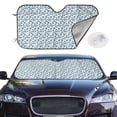 thumbnail image 2 of Kdxio Nautical Theme Anchors Print Windshield Sun Shade,UV Rays and Sun Heat Protection,Sunshade for Car Windshield,Car Shade Front Windshield - Small, 2 of 6