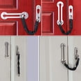 thumbnail image 3 of Cerradura de cadena para puerta Windfall, cerradura de cadena resistente para puerta como protector de cadena de puerta secundaria para cierre de seguridad, cierre de protección para hogar, hotel,, 3 of 8