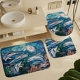 thumbnail image 6 of Marvels of The Sea 4 Piece Shower Curtain Sets, Non-Slip Rugs, Toilet Lid Cover And Bath Mat, for Bathroom Decor Set, 72" X 72", 6 of 8