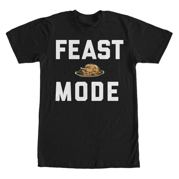Men's Lost Gods Thanksgiving Feast Mode  Graphic Tee Black 2X Large