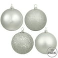 thumbnail image 2 of Vickerman 2.75" Silver 4-Finish Ball Ornament Assortment, 20 per Box, 2 of 3